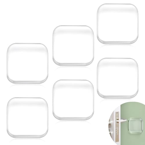 Bovinde Transparent Door Stopper Wall Protector 6 Pack – Self-Adhesive, Shock Absorbent Bumpers