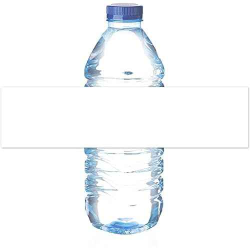 Mr-Label 8.11"¡¿2" Waterproof Matte White Water Bottle Labels ? for Inkjet/Laser Printer ? Self-Adhesive Wraparound - for Wedding|Baby Shower|Corporate Event (100 Sheets Total 500 Labels)