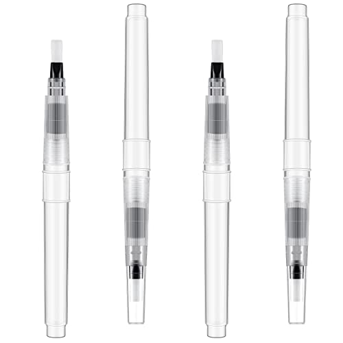 4 Pack Envelope Moistener Sealer with Nylon Brush for Mailing & Office Use