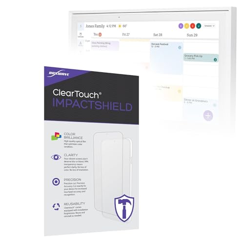 BoxWave Skylight Calendar 15 Inch Screen Protector ImpactShield 2-Pack - ClearTouch ImpactShield