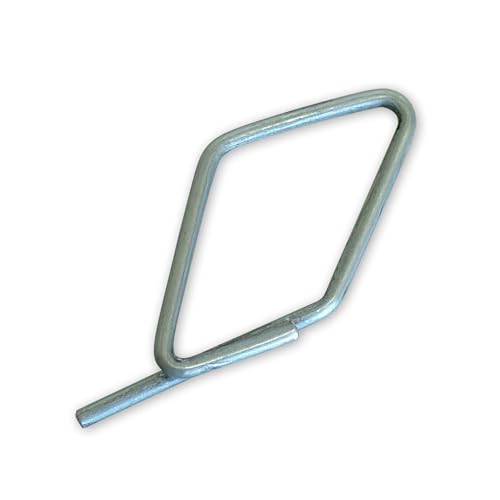 Lucky Line Galvanized Steel Diamond Tag Fasteners, 100 Pack (74800)