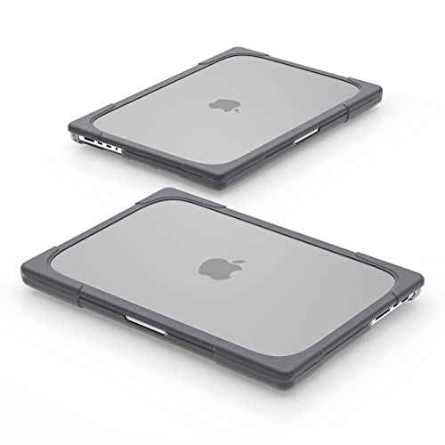 Batianda Compatible with New MacBook Pro 16 inch Case 2024 M4 Chip 2023 2021 Release with M3 M2 Pro Max, Heavy Duty Protective Plastic Hard Shell with Fold Kickstand & Keyboard Cover Protector, Gray