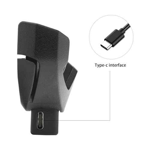 TC51 USB-C Charger for Zebra TC510k TC52 TC56 TC57 Handheld Barcode Scanner Mobile Computer, Type-C Interface Clip On Charger for Convenient and Safe Charging (ADPTR-TC56-USBC-01)