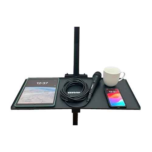 Heavy Duty Steel Tray for Mobile TV Stand, TV Cart, Speaker Stand (10.8X22.5)