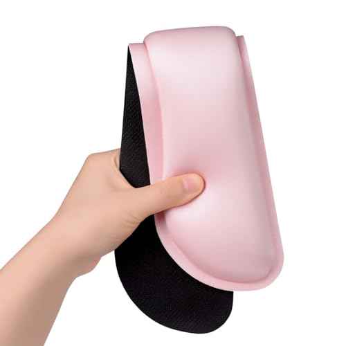 Dapesuom Enlarge Keyboard Wrist Rest, Cute Memory Foam Keyboard Wrist Cushion for Computer Desk Mats Support, Typing Pain Relief Ergonomic Mouse Pad Rests with Non-Slip Base for Gaming, Laptop, Pink