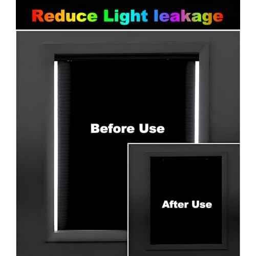 Blackout Tape 2inch x 66 Feet Light Blocking Sticker 100% Full Black Out Masking Tape for Electronics, Cover LED Indicator, Shielding Glare, Window Shading, Lamp Strips Shade, Backlight Sheet Dimming
