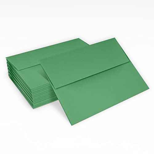 LUXPaper A2 Invitation Envelopes | Peel & Press | 4 3/8" x 5 3/4" | Holiday Green | 60lb. Text | 250 Qty