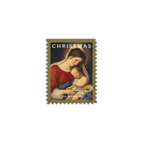 Christmas Madonna and Child 2024 (Book of 20) First-Class Mail Forever Postage Stamps