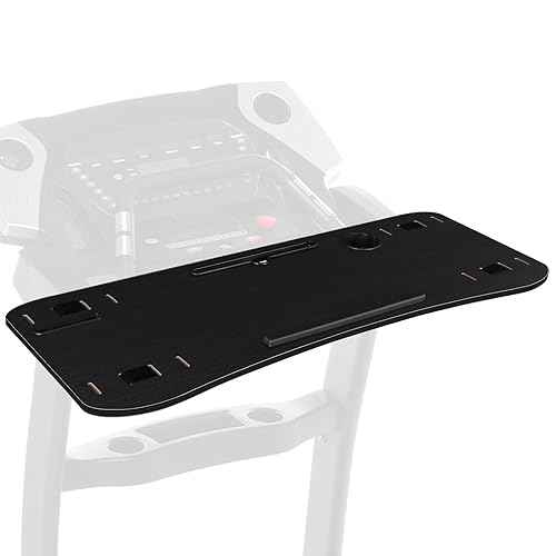 LUCKUP Treadmill Desk Attachment-39 Wide Universal Walking Laptop Desk Holder with Cup Tablet Phone Holder & Laptop Stand, Ergonomic Platform Workstation for Treadmill, Black