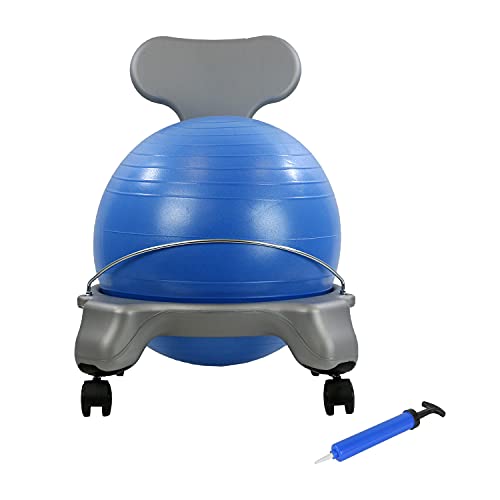 CanDo Children's Ball Chair, Blue – Active Seating for Kids