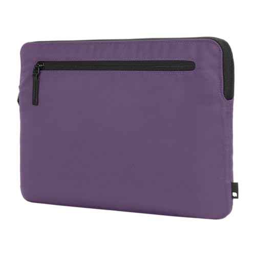 Incase Compact Laptop Sleeve with Flight Nylon - 16 Inch MacBook Pro and Laptop Case ? Slim Computer Sleeve with Faux Fur Lining, Front Accessory Pocket with Zipper - Nordic Mauve