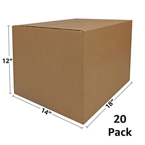uBoxes Moving Boxes Bundle of 20 - Medium 18x14x12 Inches for Moving & Packing