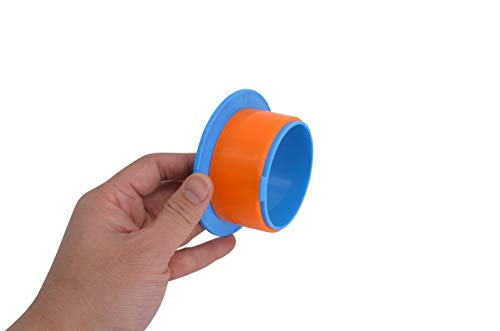 ELFJOY Stretch Film Dispenser Wrap Holder for 3"Core Blue 2 Pairs