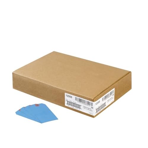 Avery Unstrung Shipping Tags, 11.5 pt. Stock, 4-3/4" x 2-3/8", 1,000 Blue Hang Tags (12355)