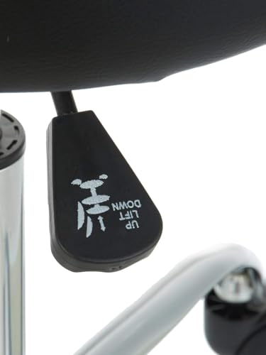 Amazon Basics Drafting Bar Stool with Wheels - Height Adjustable Swivel, Black