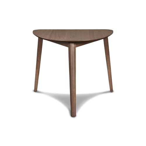 New Classic Furniture Mid-Century Modern Oscar Corner Table 3-Piece Dining Set, Walnut
