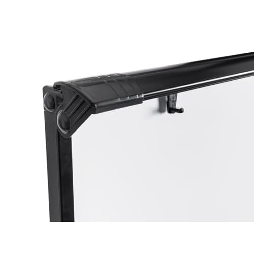MasterVision Mobile Easel, 27.5" x 39" Dry Erase Board, Presentation Easel with Black Frame and Base