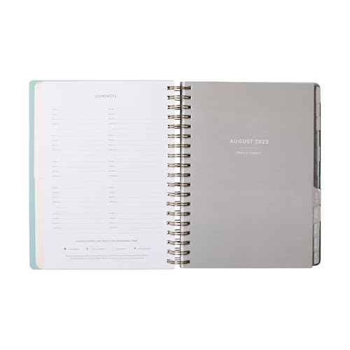 Fringe Studio 2026 Spiral Weekly Planner, Aug 2025 - Dec 2026, 17 Month, Paperback Cover, "EUCALYPTUS MIX ", 8"w x 10"h, 240 Pages (844PA031)