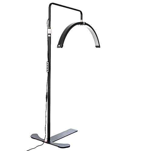 Existing Beauty LED Lash Light ? Half Moon Floor Lamp with Adjustable Brightness ? Professional Esthetician Light for Eyelash Extensions, Lash Techs & Beauty Artists