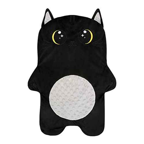 Weighted Lap Pad Animal for Kids - 5 lbs or Custom Weight up to 20lbs - 23.5x16in - Washable Weighted Lap Blanket for Kids Adults School Sleep Pal Cat - 5 LB