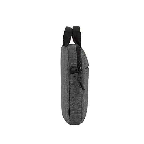 Incase City Brief Messenger Bag for 16 inch Laptops and Tablets - Plush Fleece Lined Laptop Compartment, Quick Access Pocket for Accessories, Adjustable Shoulder Strap - Heather Black/Gunmetal Grey