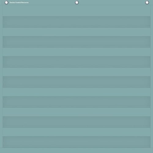 Teacher Created Resources Calming Blue 7 Pocket Chart (28" x 28") (TCR20101)