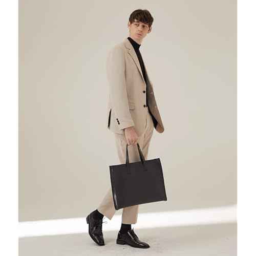 Messenger Bag for Men ?Vegan Leather Laptop Horizontal Bag for Women Fits 16In Laptop ? Crossbody Bag Men Shoulder Bag with Shoulder Strap