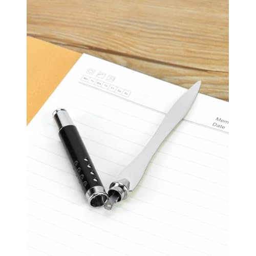 QWORK 2 Pack Metal Letter Opener - Ergonomic Grip Envelope Slitter, Sleek Sword-like Cutter with Safe Edge, Durable Powder-Coated Finish - Versatile Paper Cutter for Office & Outdoor Use
