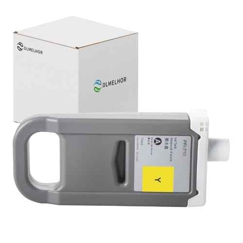 PFI-710 Ink Cartridge Replacement for Canon imagePROGRAF TX-2000 TX-2100 TX-3000 TX-3100 TX-4000 TX-4100 TX-3000 MFP T36 TX-4000 MFP T36 Prrinters(Yellow)