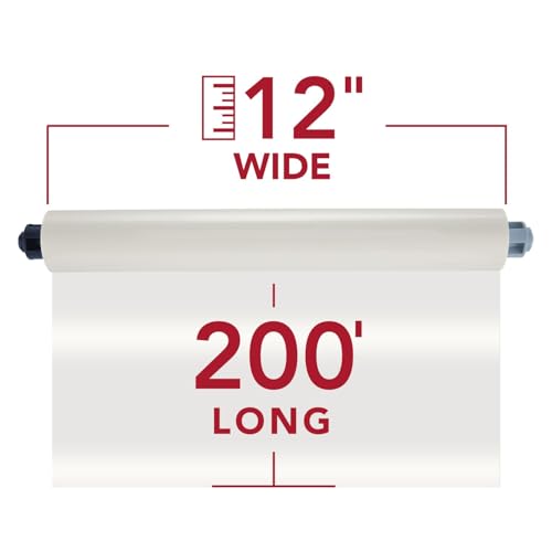 GBC Ultima 35 EZLoad Glossy Laminating Film Rolls 3.0 Mil, 12" x 200', Pack of 2
