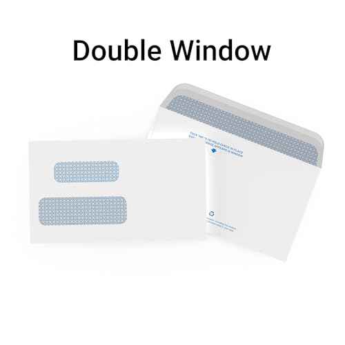 250 VersaCheck NRP Personal Double Window Security Wallet Check Envelopes - Compatible with personal checks made from VersaCheck, QuickBooks, Quicken, and others.