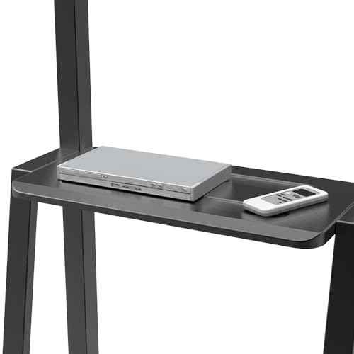 Rolling/Mobile TV Cart with Wheels for 32-65 Inch LCD LED 4K Flat Screen TVs, TV Floor Stand with Shelf Holds Up to 100 lbs | Adjustable Height Trolley Max VESA 600 x 400 mm.