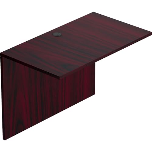 Offices To Go 42x24 Flush Bridge - American Mahogany, Office Desking