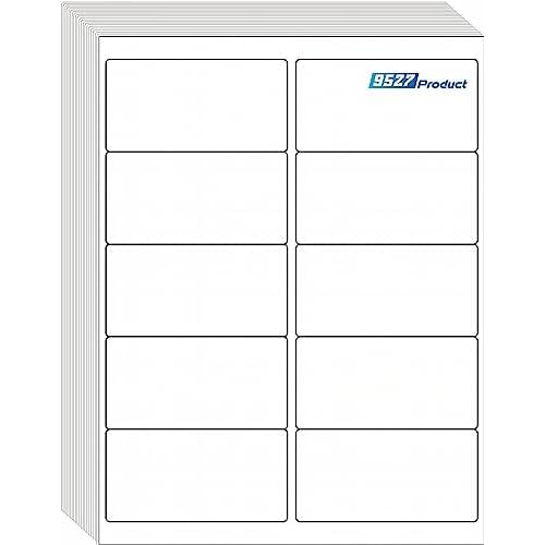 9527 Product 10 UP Sticker Labels,2x4 inches FBA Shipping Address Labels for Laser/Ink Jet Printer,Total 5000 Labels