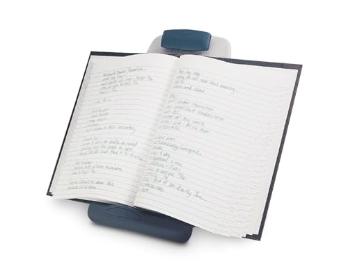 Kensington Insight Adjustable Book Copyholder, Metal, Midnight Blue/Gray, 50 Sheet Capacity