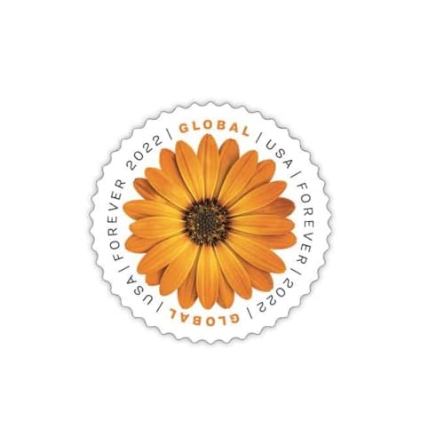 USPS African Daisy 2022 (Sheet of 10) International Mail Global Postage Forever Stamps Scott #5680