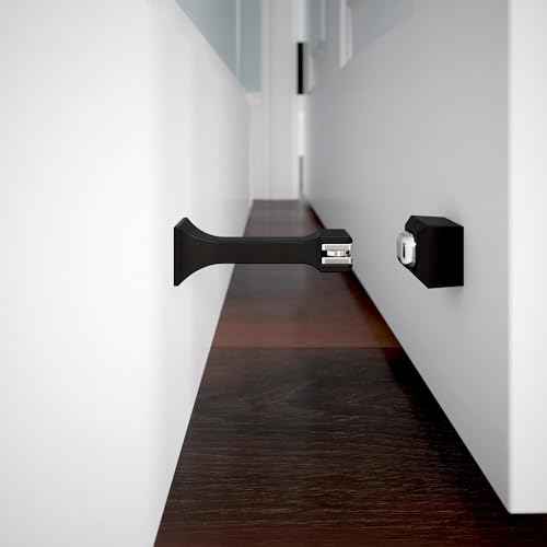 Franklin Brass Classic Edge (2-Pack) 3" Magnetic Door Stop Modern Gold Magnetic Door Catch Stoppers for Bottom of Door Holder to Keep Door Open Protects Wall Solid Rigid Magnet Door Stop B47313K-117-C