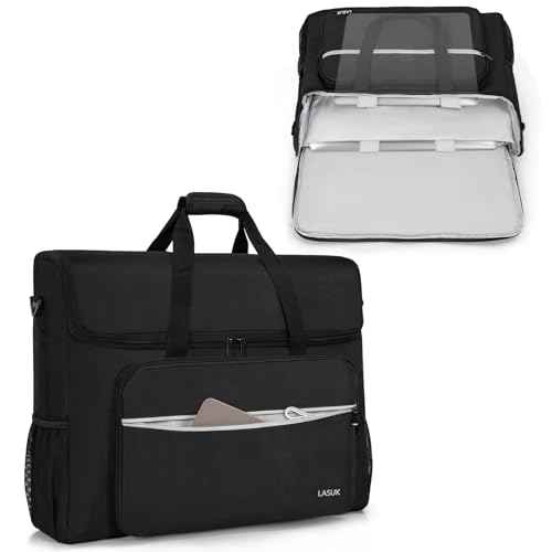 LCD Screens/TVs(up to 2) Transport Tote Bag for 19" - 24" Displays Padded Monitor Carrying Case (NOT FOR IMAC) Travel Bag With Shoulder Strap,Large Accessories Pocket