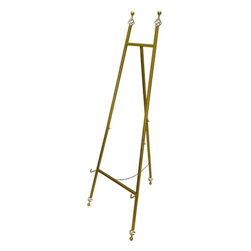 Iron Adjustable Arts & Crafts Easels,Metal Easel Stand with Chain Support for Mirror,58 Inch Floor Easels for Display Wedding Sign(Gold)