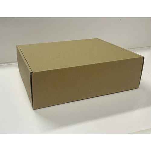 13x10x4 Inch Set of 18 Pack Brown Corrugated Shipping Boxs - Cardboard Boxes for Mailing, Packing and Literature Mailer Boxes, Small Business Mailing Bulk