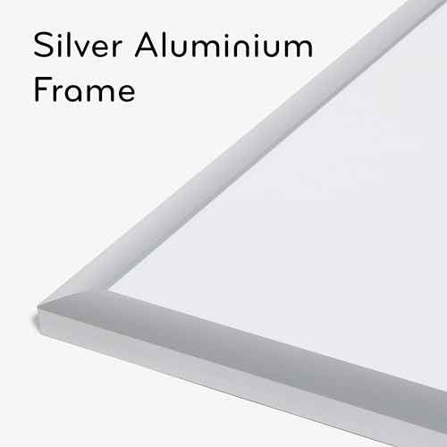 U Brands Magnetic Dry Erase Board White Board, 24" x 18", Silver Aluminum Frame, Includes Marker