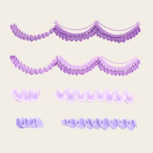 BoFUN Whipped Cream Glue Clay DIY Making Art Craft Kit with Piping Tip for Handmade Phone Case Mirror Jewelry Accessories Homemade Decoration (White/Light Purple)