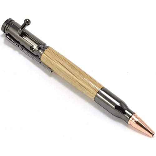 Whiskey Barrel Wood Bolt Action Ballpoint Pen (JD Whiskey Barrel, Pen Only)