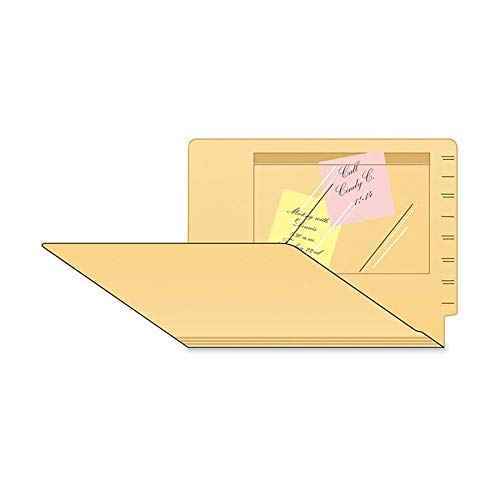 Tabbies Clear Self-Stick Poly Pocket, Inside: 8-3/4"W x 5-1/2"H, Outside: 9-1/4"W x 6" H, 100/Box, Easily Add a Pocket to Anything (54499)