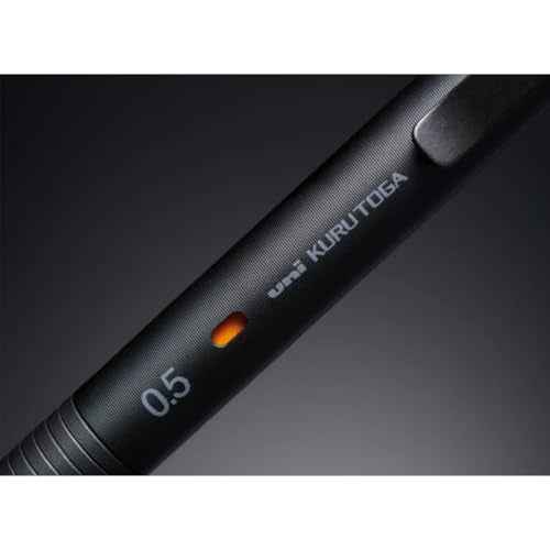 Uni Kuru Toga Metal Mechanical Pencil, Auto Lead Rotation, 0.5mm Fine Point, All-Metal Body, Silent Blue, M5KH1P.10