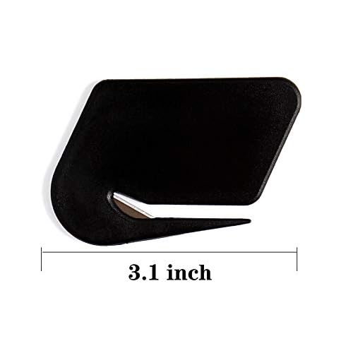 Magnetic Letter Openers Envelope,3 Pack,Envelope Opener Slitter,Mail Openers Blade with Magnet,Letter Opener for Women,Envelope Cutter (Black)