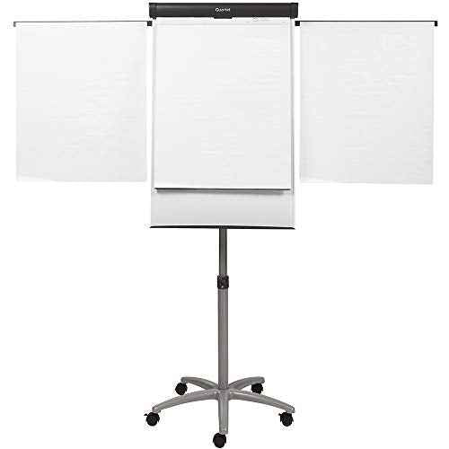 Quartet Easel, Magnetic Whiteboard/Flipchart, 3' x 2', Compass Mobile Presentation, Graphite Frame (ECM32EU)