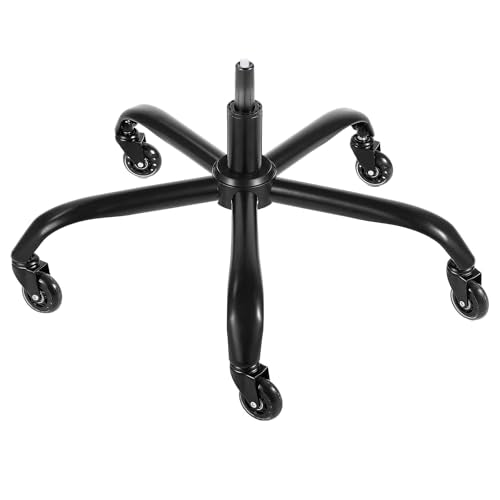 VEVOR Office Chair Base Replacement, 28", 2500 lbs Static Load Capacity, Heavy Duty Universal Computer Desk Chair Stool Base Part with 5 Casters and Gas Cylinder, Desk Chair Base Replacement, Black