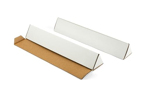 Wisaiboxl 18.25x3x3 Inch Triangle Mailing Tubes - 25 Pack Shipping Boxes