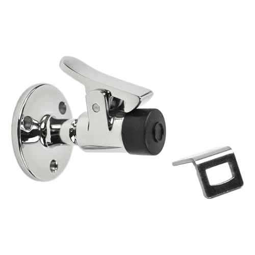 Marine City 316 Grade Stainless Steel Door Stopper Catch Set Gloss Finish Strong Modern Stopper Soft Stop and Catch Anti-Collision Holder for Marine Doors ? Boats ? Yachts ? Ships (1 Pcs)